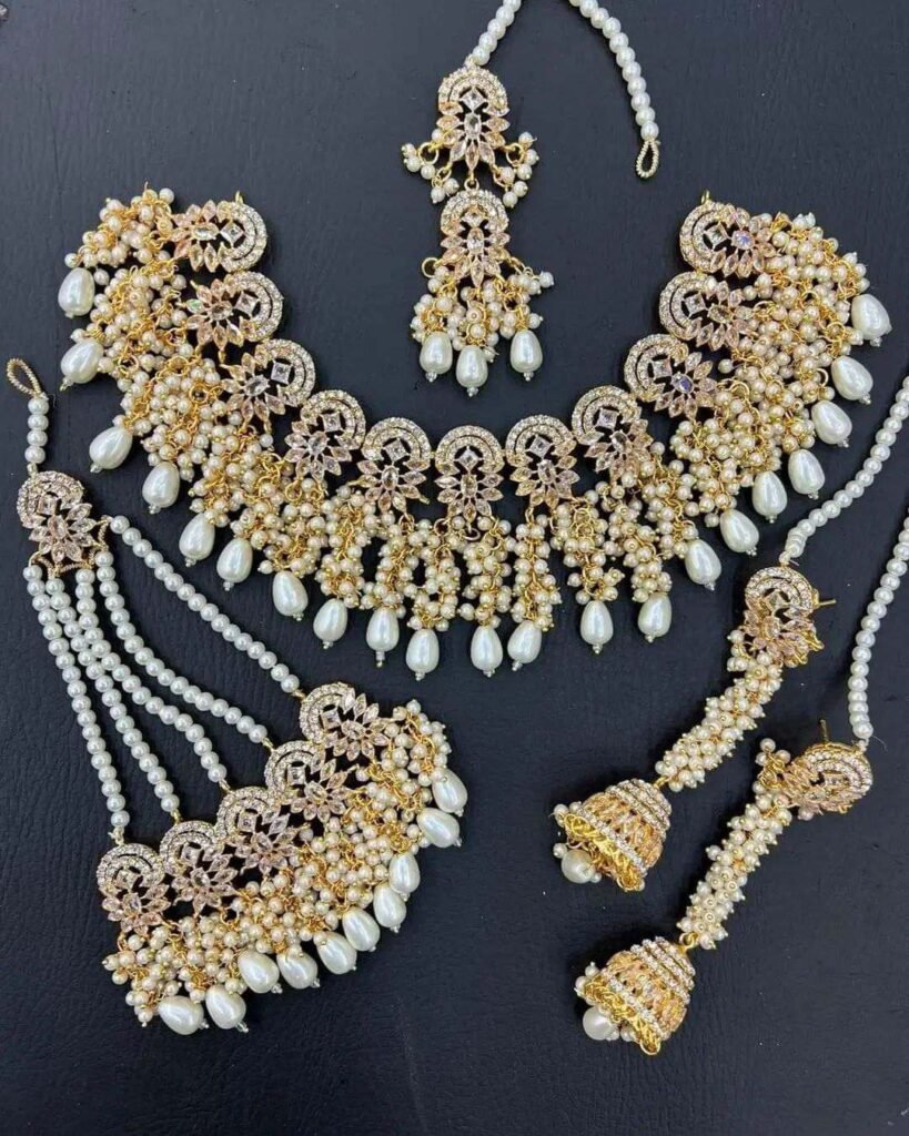 10 New And Trendy Kundan Necklace Design with Earrings