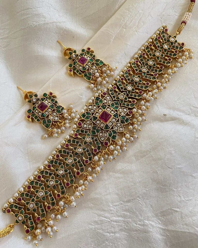 Antique Choker Necklace Set for Girls