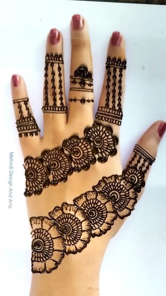 Simple Mehndi Design For Raksha bandhan 2025
