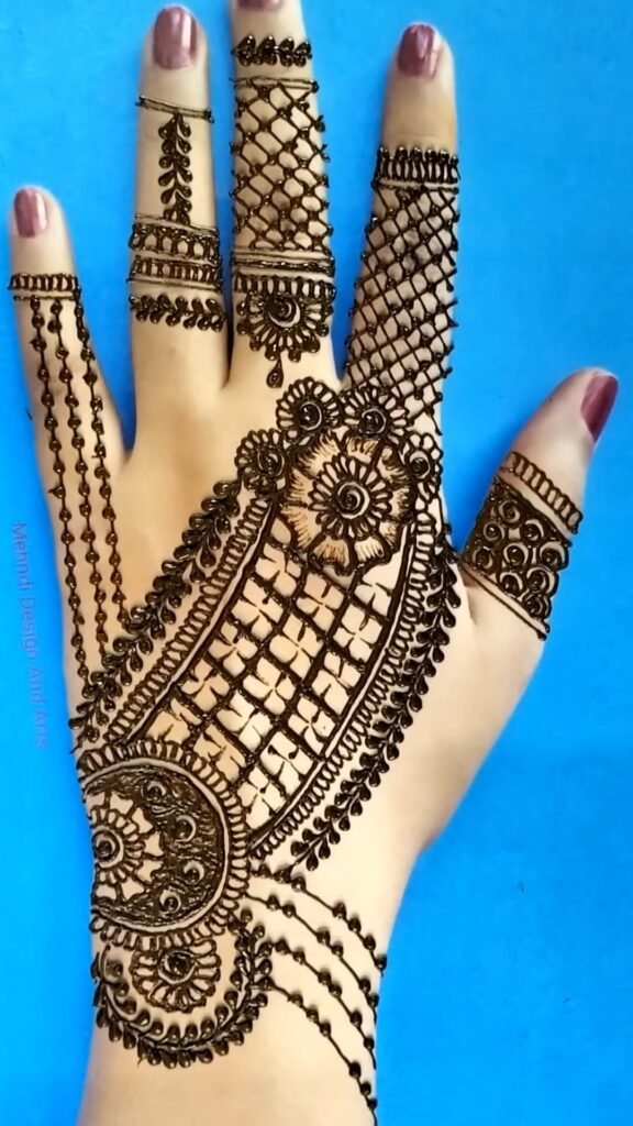 Simple Mehndi Design For Raksha bandhan 2025