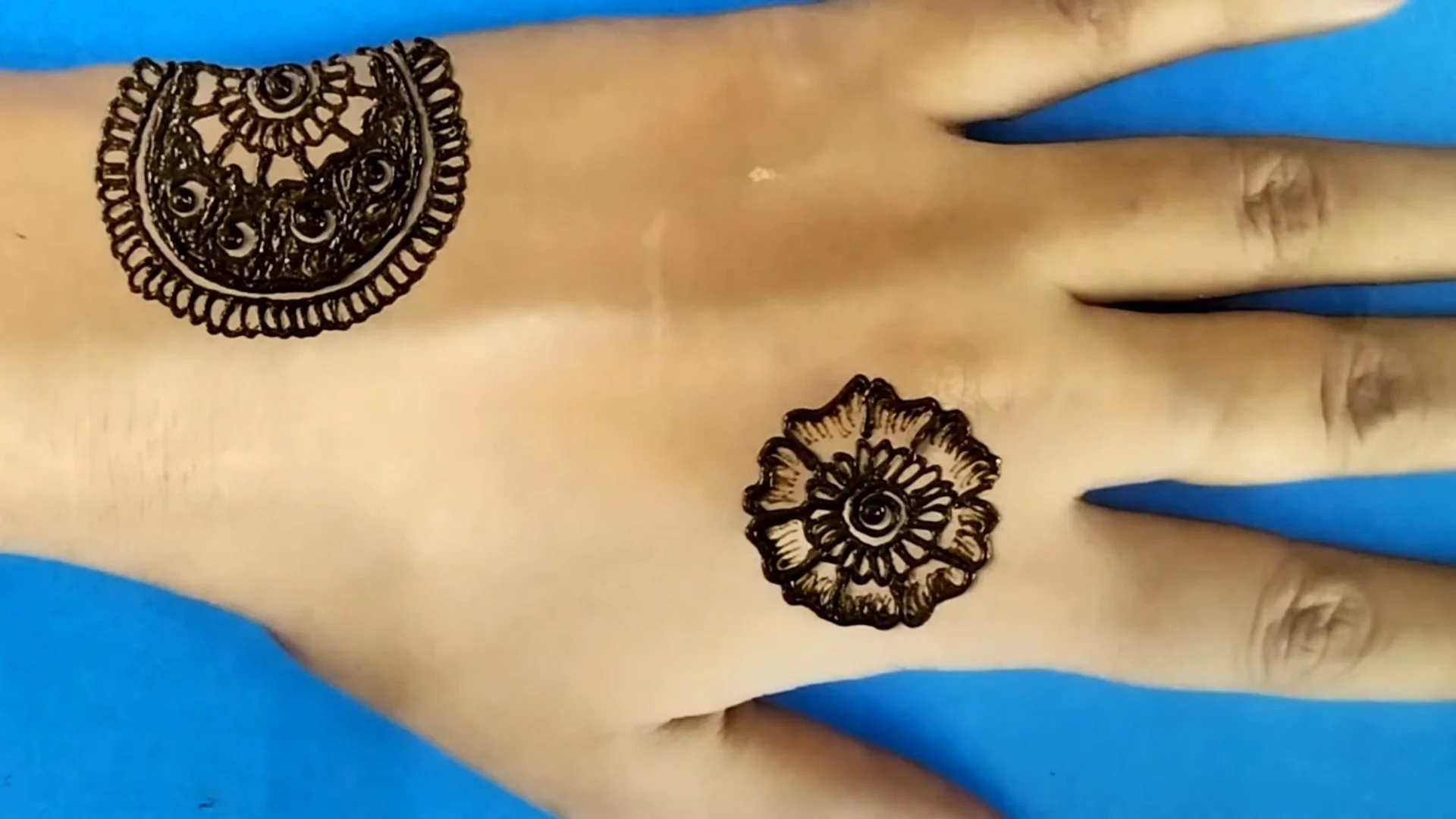 Beautiful Back Hand Mehndi Design