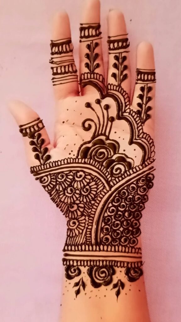 Floral Vine Mehndi Designs