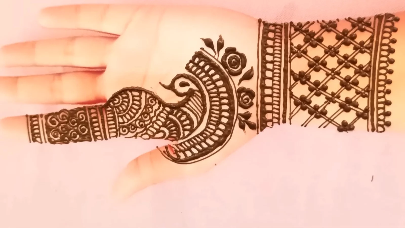 Beautiful Full Hand Mehndi Design for Front Hand