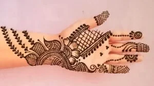 Beautiful Bharma Mehndi Design 4