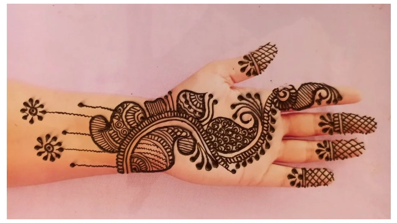 Easy Arabic Mehndi Design Tricks सुन्दर और आसन मेहँदी डिजाईन 4 Untitled Project 1