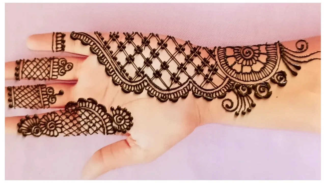 stylish Jewellery Mehndi Design सुन्दर और आसन मेहँदी डिजाईन 4 Simple Mehndi Design