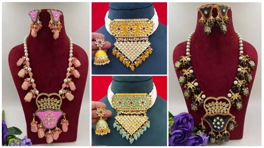 Jewellery Set : New Rajasthani Look Jewellery Set