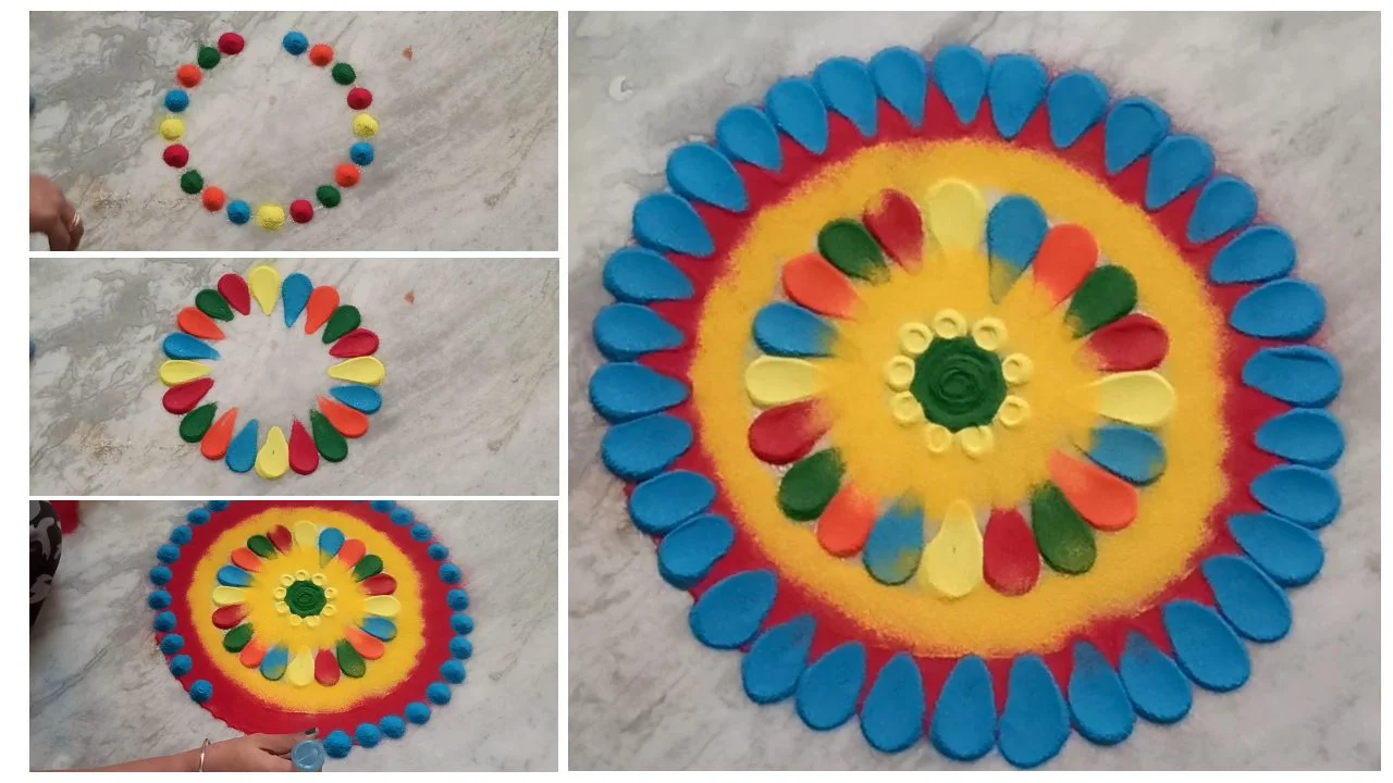Rangoli Design For Beginners : आसानी से बनाए ये सुंदर रंगोली डिजाइन 4 Rangoli Design For Beginners