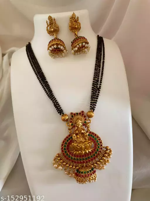 Jewellery Design : New Temple Jewellery Set For Girls