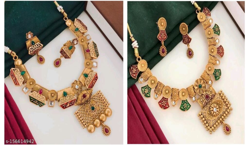 Stylish Necklace and Earrings under 350