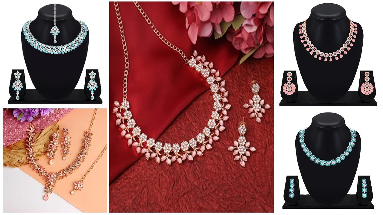 Stone Necklace Set For Girls