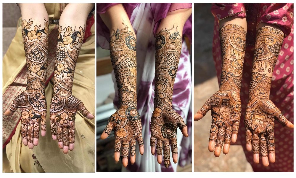 Stylish Full Hand Mehndi Design For Bridal