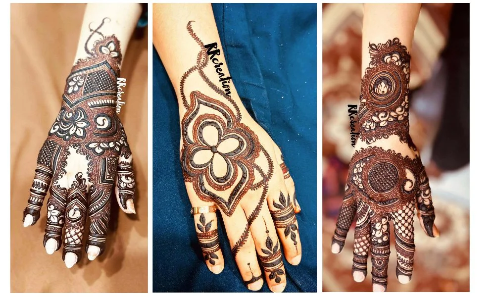 Stylish Red Color Mehndi Design 2023 सिम्पल मेहंदी डिजाइन 4 Mehndi Design 2023