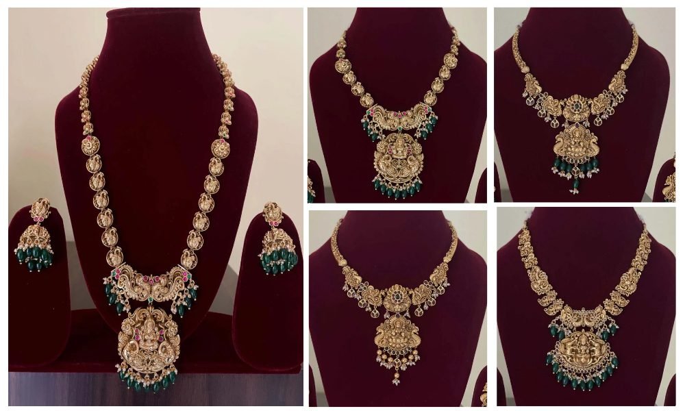 Traditional South Jewellery Set Design For Girls
