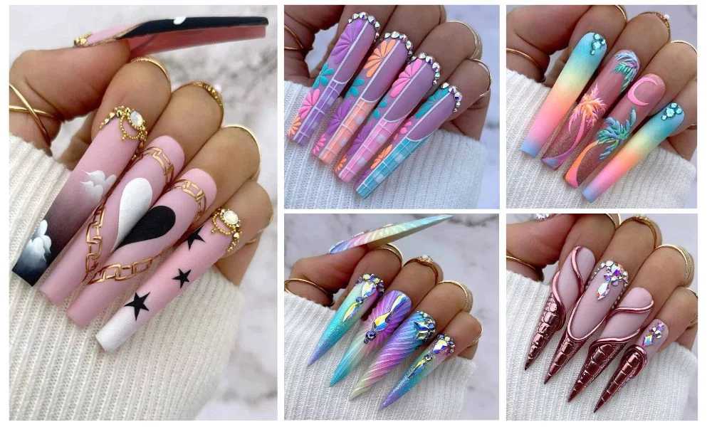 15 Stylish Acrylic Nail Arts Designs For Girls 2 Acrylic Nail Arts Designs For Girls