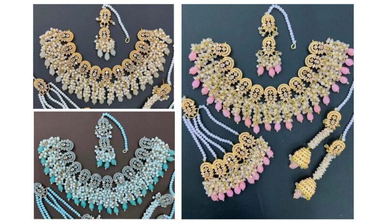 10 New And Trendy Kundan Necklace Design with Earrings