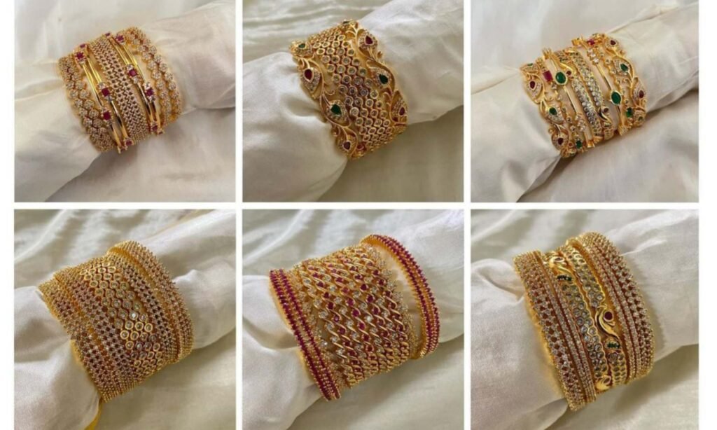 New Gold Plated Bangles Designs For Girls
