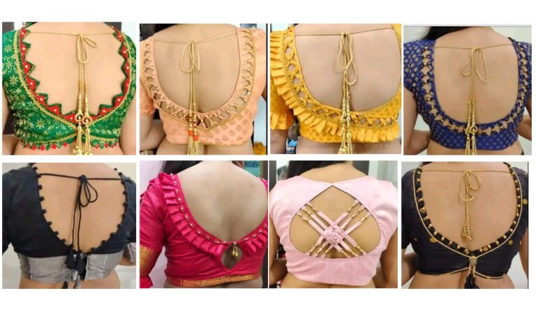 10 Trendy Saree Blouse Back Designs 2025
