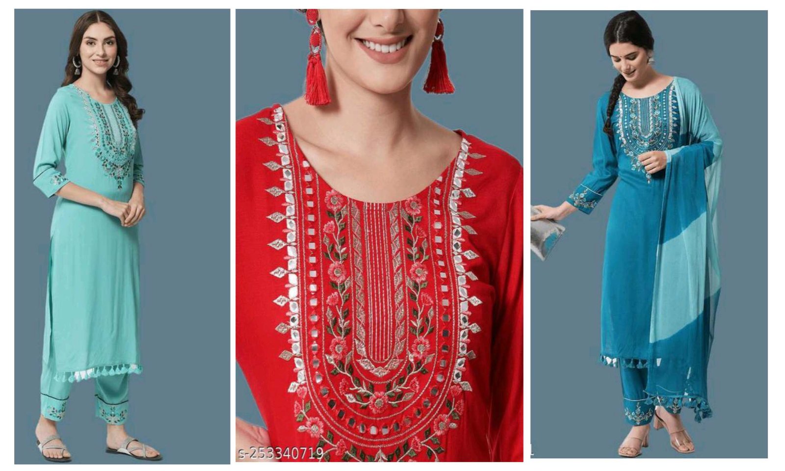 New Embroidered Kurta under 1000 4 Kurta Design1