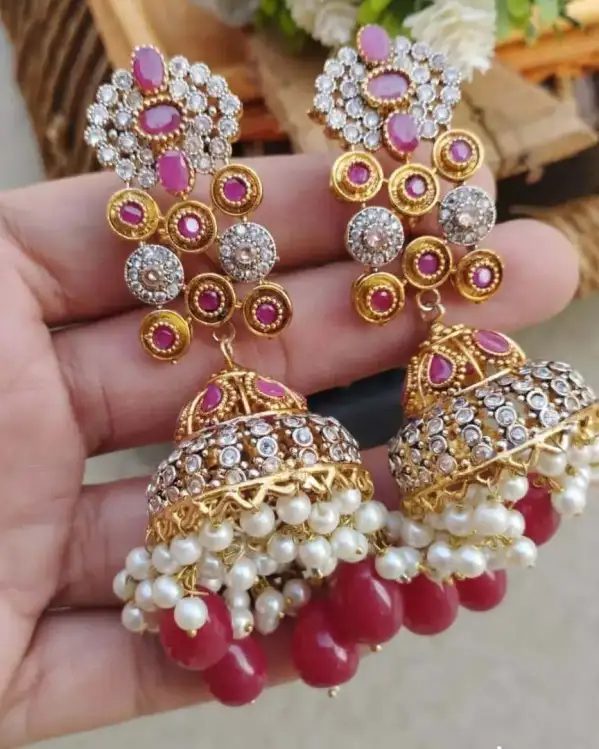 New Pearls Jhumki Design For Girls - Girls Fashion Ideas