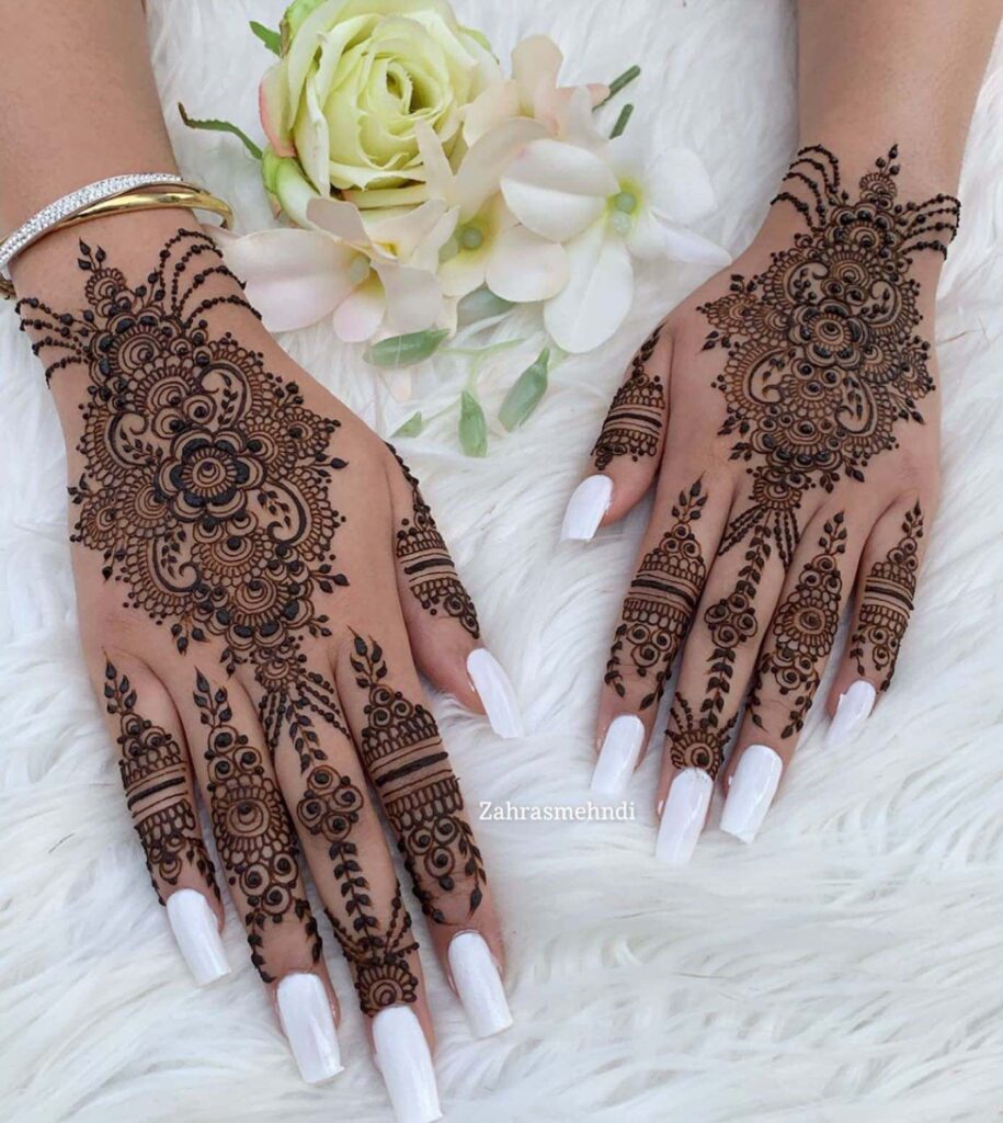 Easy Back Hand Mehndi Design For Girls - Girls Fashion Ideas