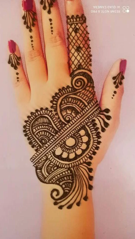 Diwali Special Mehndi Design For Back Hand 8 Easy Mehndi Design7 1