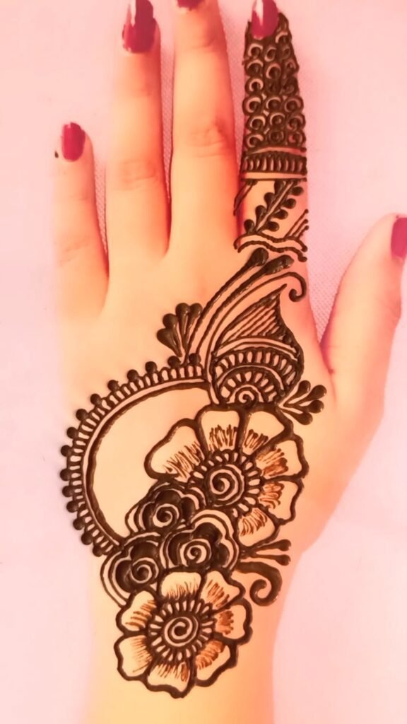 Finger Focused Simple Mehndi Designs