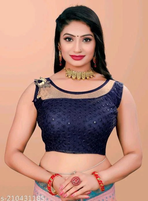 10 Sleeveless Saree Blouse Designs 2023 15 Sleeveless Blouse Design1