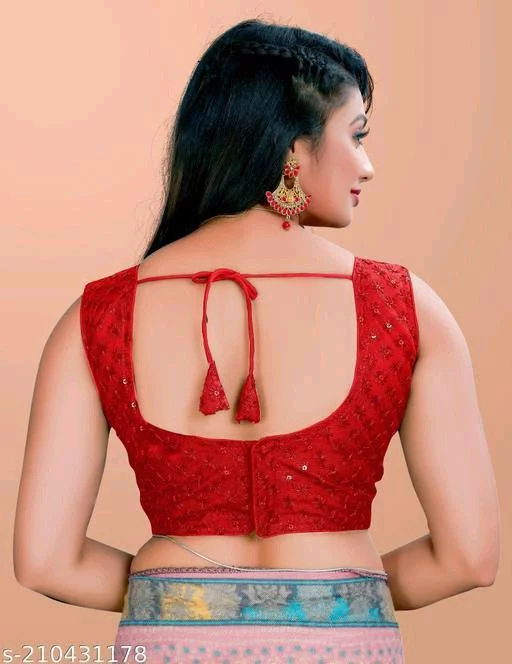 10 Sleeveless Saree Blouse Designs 2023 6 Sleeveless Blouse Design10