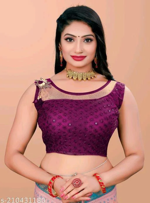 10 Sleeveless Saree Blouse Designs 2023 11 Sleeveless Blouse Design4