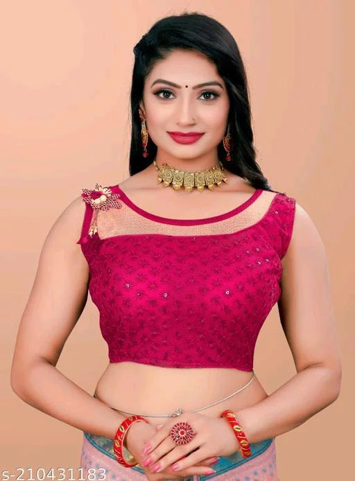10 Sleeveless Saree Blouse Designs 2023 10 Sleeveless Blouse Design5