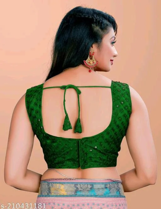 10 Sleeveless Saree Blouse Designs 2023 7 Sleeveless Blouse Design7