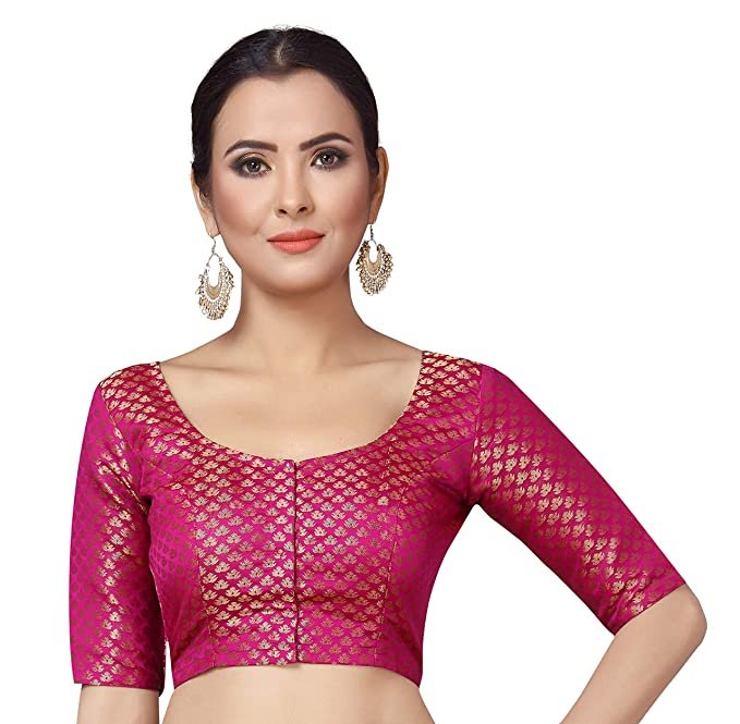 Round Neck Blouse Design