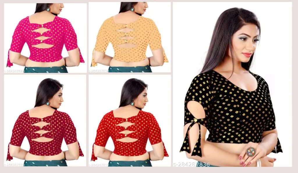 Blouse Designs : New tie Back Blouse Designs For Women 2 BLouse Designs