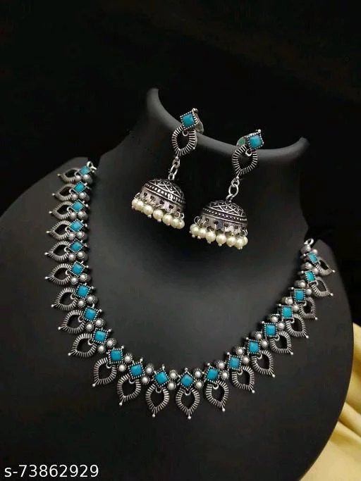 Jewellery design : German Silver Jewellery Set 5 German Silver Necklace2