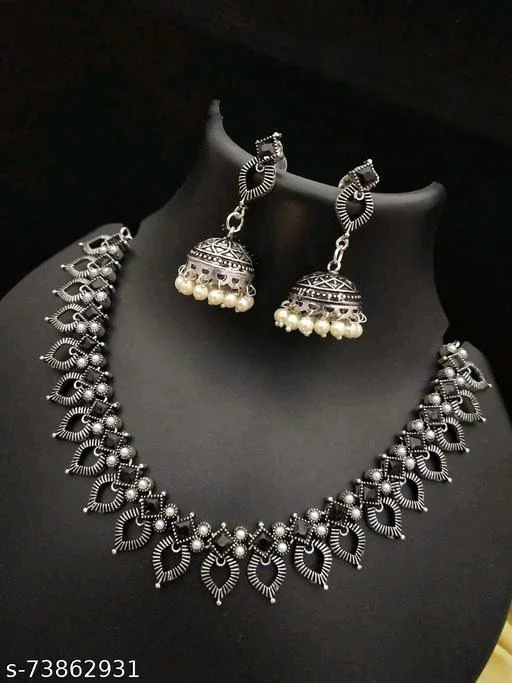 Jewellery design : German Silver Jewellery Set 10 German Silver Necklace3