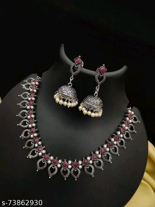 Jewellery design : German Silver Jewellery Set 7 German Silver Necklace5