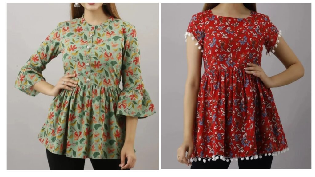Kurti Design: New Printed Short Kurtis For Girls