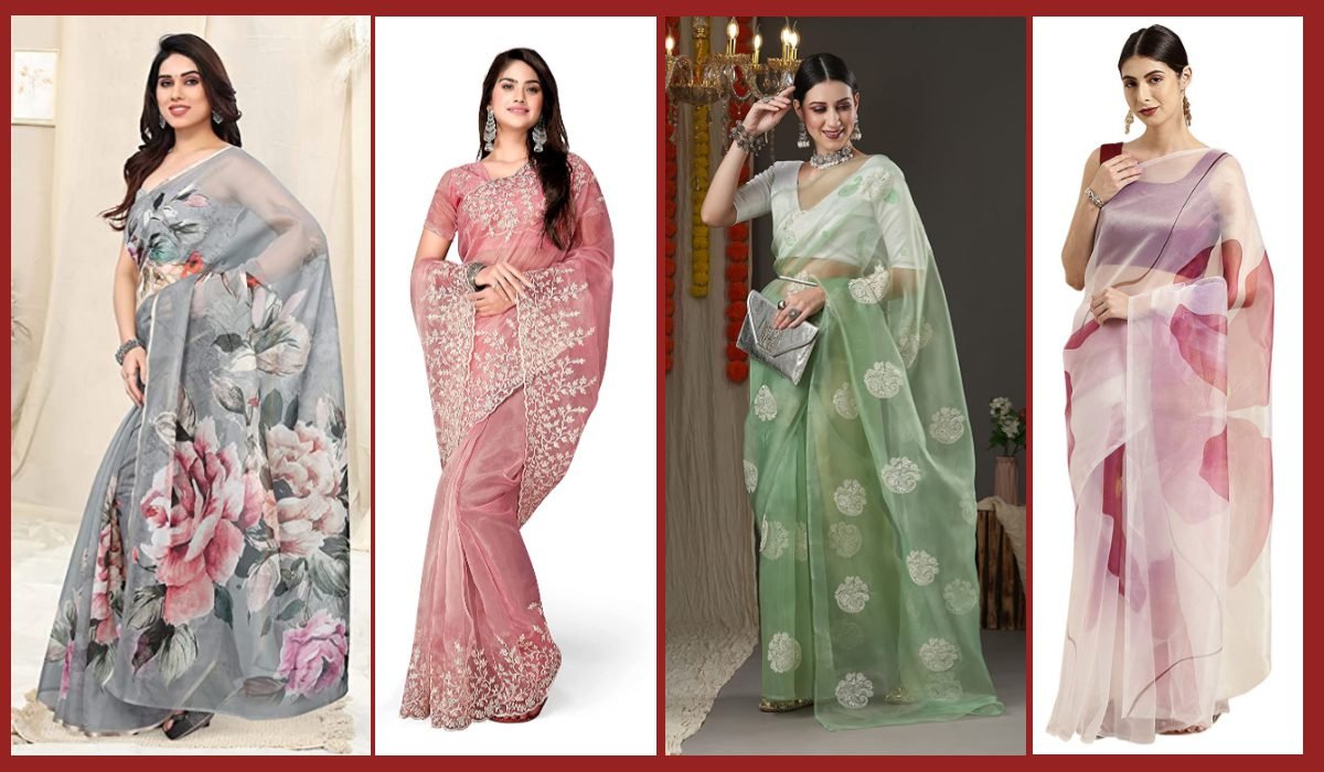 Organza Saree : Lightweight And Comfortable Sarees 3 organza Saree For Women