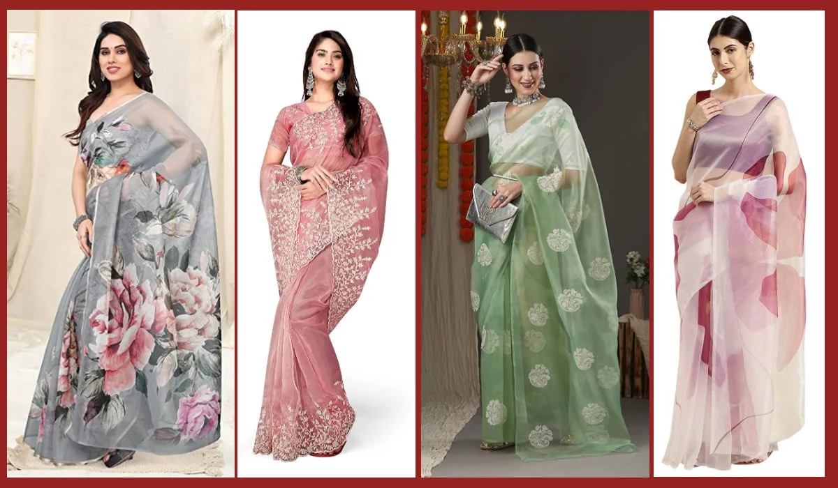organza Saree For Women