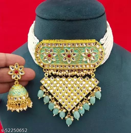 Jewellery Set : New Rajasthani Look Jewellery Set