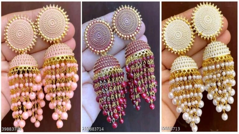 Earrings Design : Latest Jhumka Earring Designs For Girls And Womens