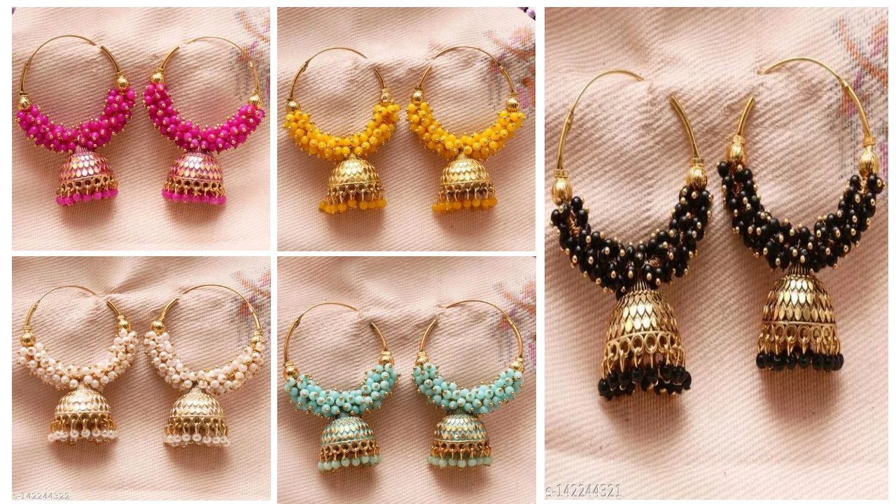 Earrings Design : New Jhumka Earrings Design For Girls 3 Jhumka Earrings Design For Girls