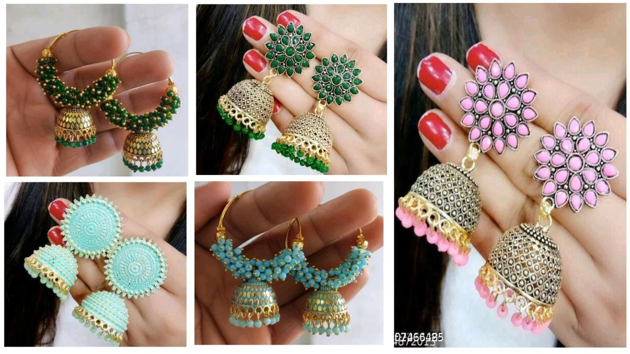 Earrings Design : New Jhumki Earrings Design For Girls 3 Jhumki Earrings Design
