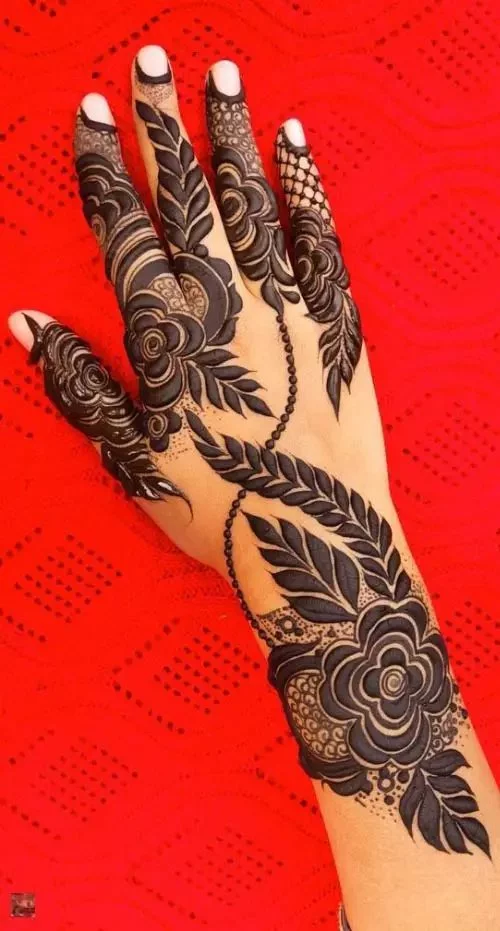 Mehndi Design 2023 : Beautiful Mehndi Design For Hand 9 Leaf Shape Mehandi Designs