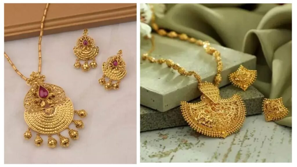 Mangalsutra Design : Stylish Gold Mangalsutra Pendant Design