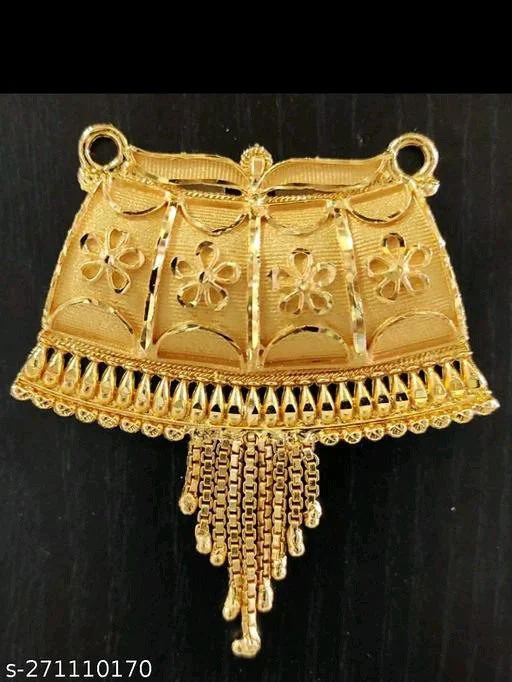 Mangalsutra Design : New Gold-plated Pendant For Mangalsutra 8 Mangalsutra Pendant Design3