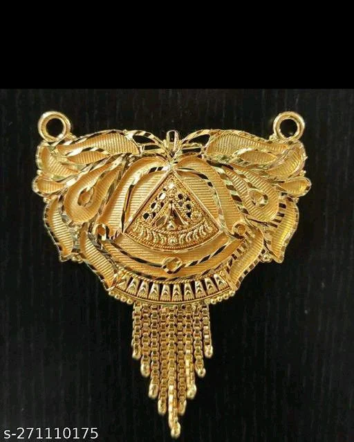 Mangalsutra Design : New Gold-plated Pendant For Mangalsutra 7 Mangalsutra Pendant Design4
