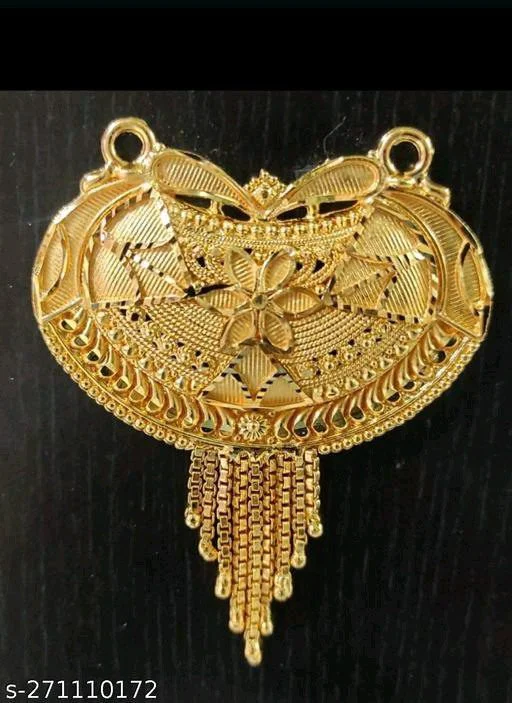 Mangalsutra Design : New Gold-plated Pendant For Mangalsutra 9 Mangalsutra Pendant Design5