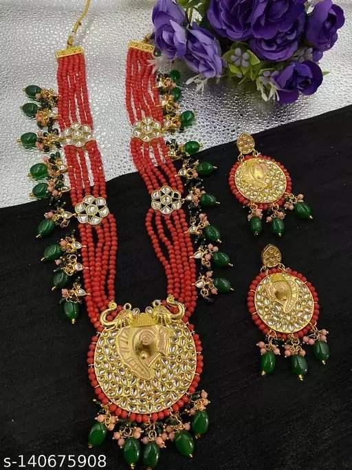 Jewellery Set : Stylish Bridal Jewellery With Long Haar